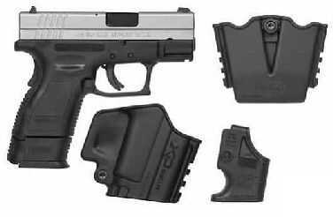 Springfield Armory XD 40 S&W Subcompact 3" Barrel Duotone 2-10 Round Mags Semi-Automatic Pistol XD9822SP06